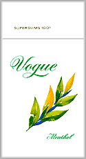 Vogue Super Slims Menthol 100s Cigarettes