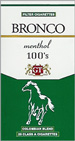 BRONCO FULL FLAVOR MENTHOL BOX 100 Cigarettes