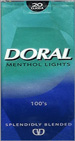 DORAL LIGHT MENTHOL 100 Cigarettes
