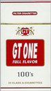 GT ONE FULL FLAVOR BOX 100 Cigarettes