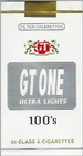 GT ONE ULTRA LIGHT SOFT 100 Cigarettes