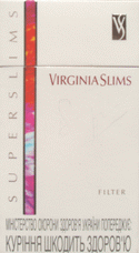 Virginia Slims Super Slims Filter 100's Cigarettes