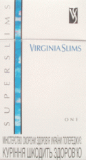 Virginia Slims Super Slims One 100`s Cigarettes