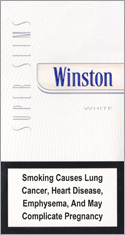 Winston Super Slims White 100s Cigarettes