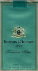 BENSON HEDGE MENTHOL SP 100 Cigarettes