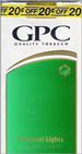 G.P.C. LIGHT MENTHOL 100 Cigarettes