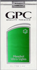 G.P.C. ULTRA MENTHOL 100 Cigarettes