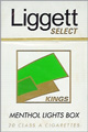 LIGGETT SELECT LT MENT BX KING Cigarettes