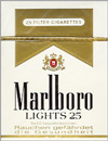 MARLBORO LIGHT BOX KING 25'S Cigarettes