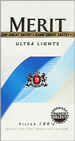 MERIT ULTRA LIGHT BOX 100 Cigarettes