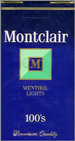 MONTCLAIR LIGHT MENTHOL 100 Cigarettes