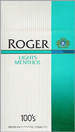 ROGER MENTHOL LIGHT BOX 100 Cigarettes